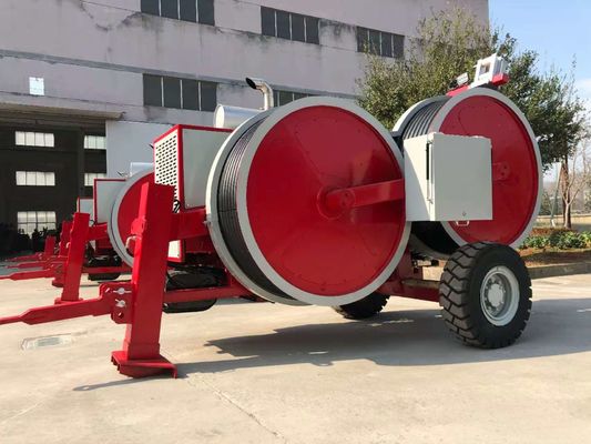 Lijnstrengingsapparatuur Maximale intermitterende spanning 2x50kN Hydraulische spanningsmachine