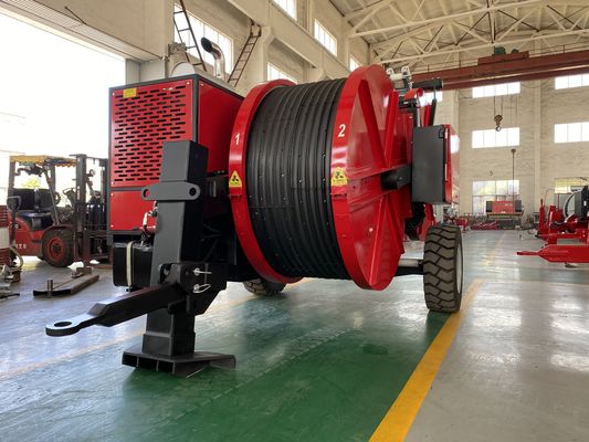 1x90kN Hoogwaardige Kabel Hydraulische Trekker en Spanner Voor het Snaren van Hoogspanningslijnen