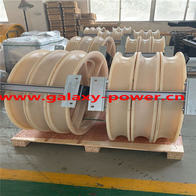 Diameter 660x100mm de Lijnhulpmiddel van Stringing Block Transmission van de Drie Wielenleider
