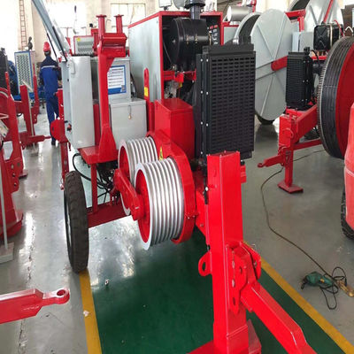 7 groeven van de stier-Wiel Diesel de Maximum 60KN 6T Hydraulische Machine Kabeltrekker