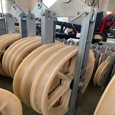 120KN geschatte Nylon de Wielenleider Stringing Blocks van de Ladingsbundel