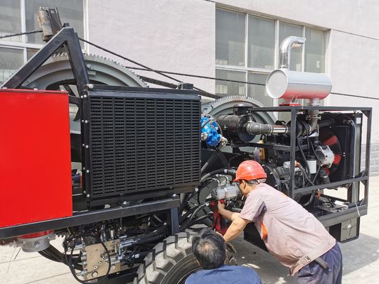Hydraulische Lucht de Kabelspanner van 97kw 2x40kN met het Systeem van de Luchtrem