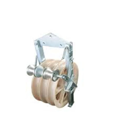 660mm Pilot Draad Gebruik Stringing Block gegalvaniseerd Nylon Sheave Aerial Cable Pulley Block
