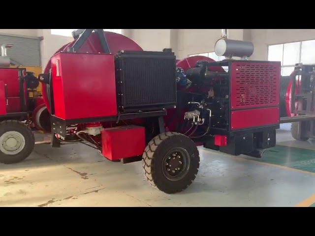 77kw (103hp) Max Tensioner 9 Ton Transmission Line Stringing Equipment